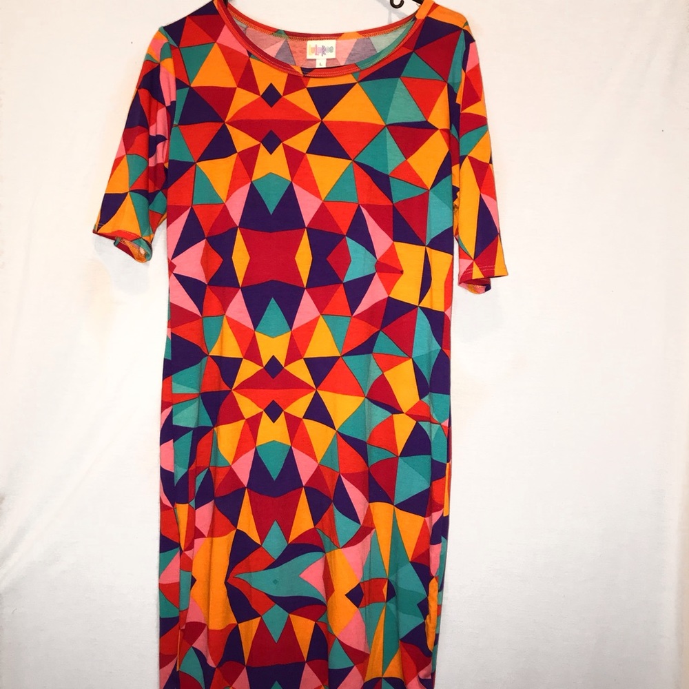 LuLaRoe multicolor dress